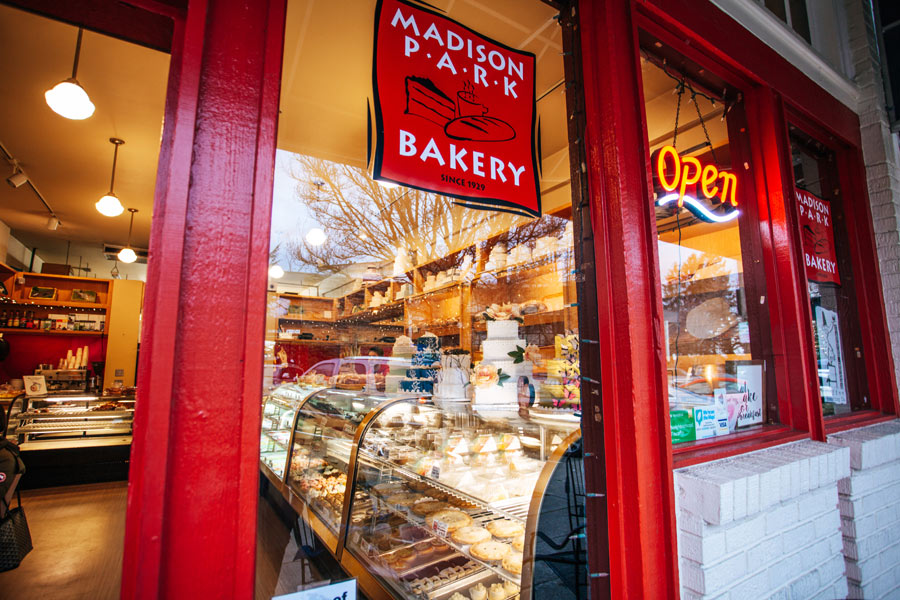 Exterior of Madison Park Bakery.