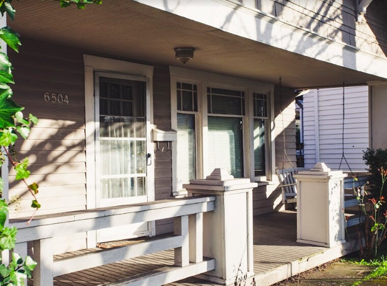 front porch of a house