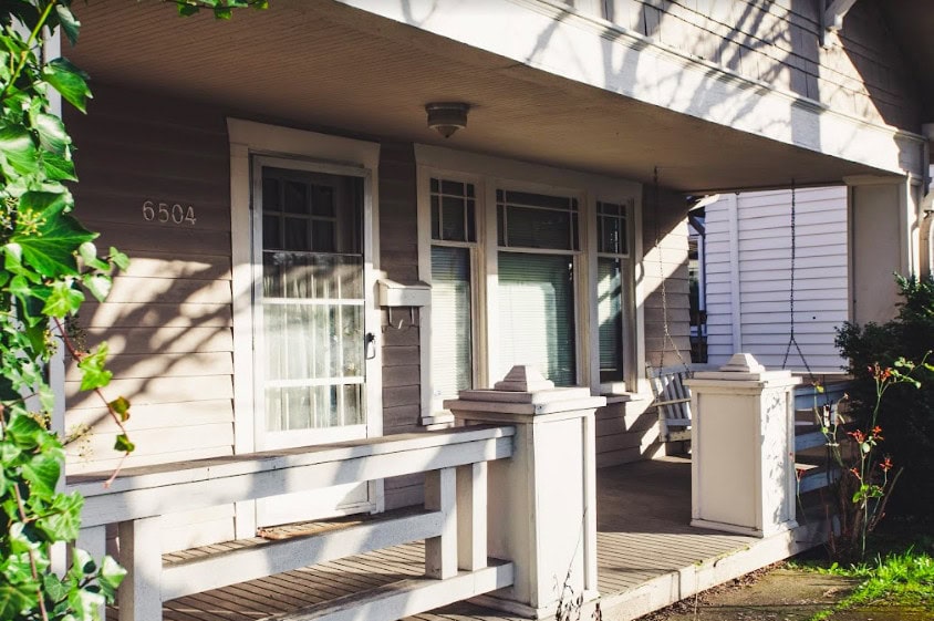 front porch of a house